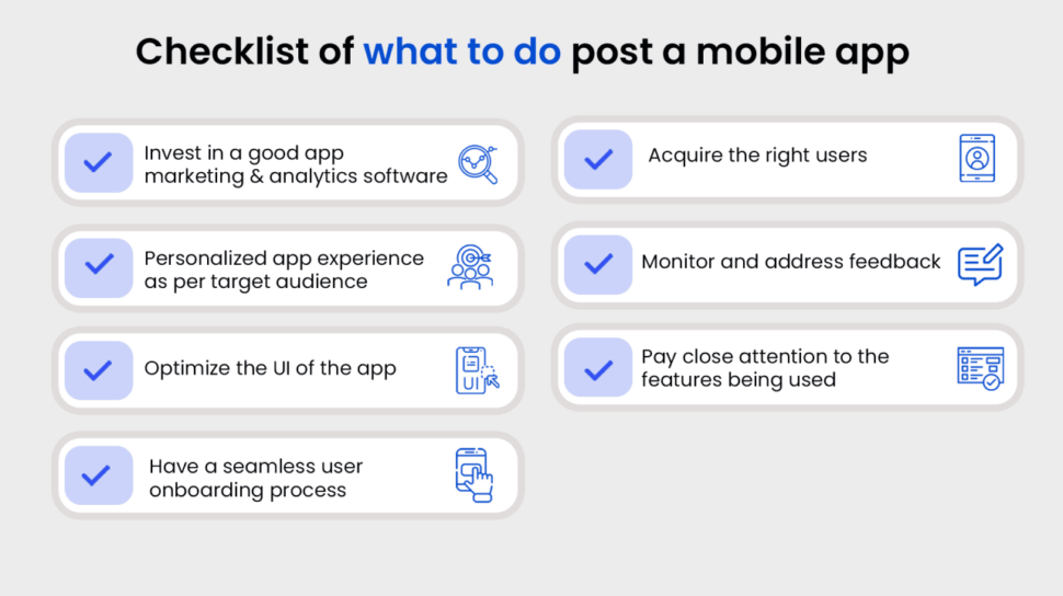 Checklist to Do after Mobile App Launch