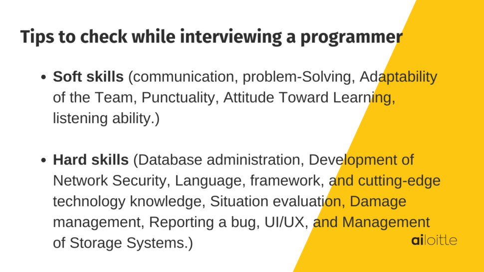 Tips to Check While Interviewing a Developer