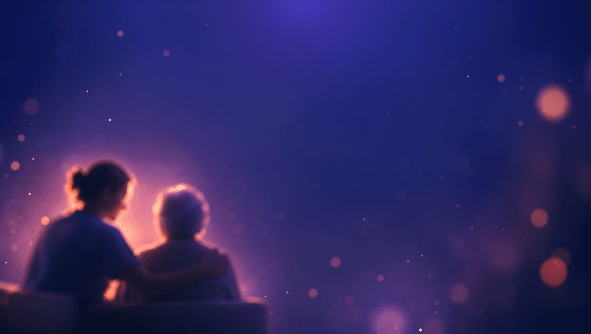 Two people sitting together