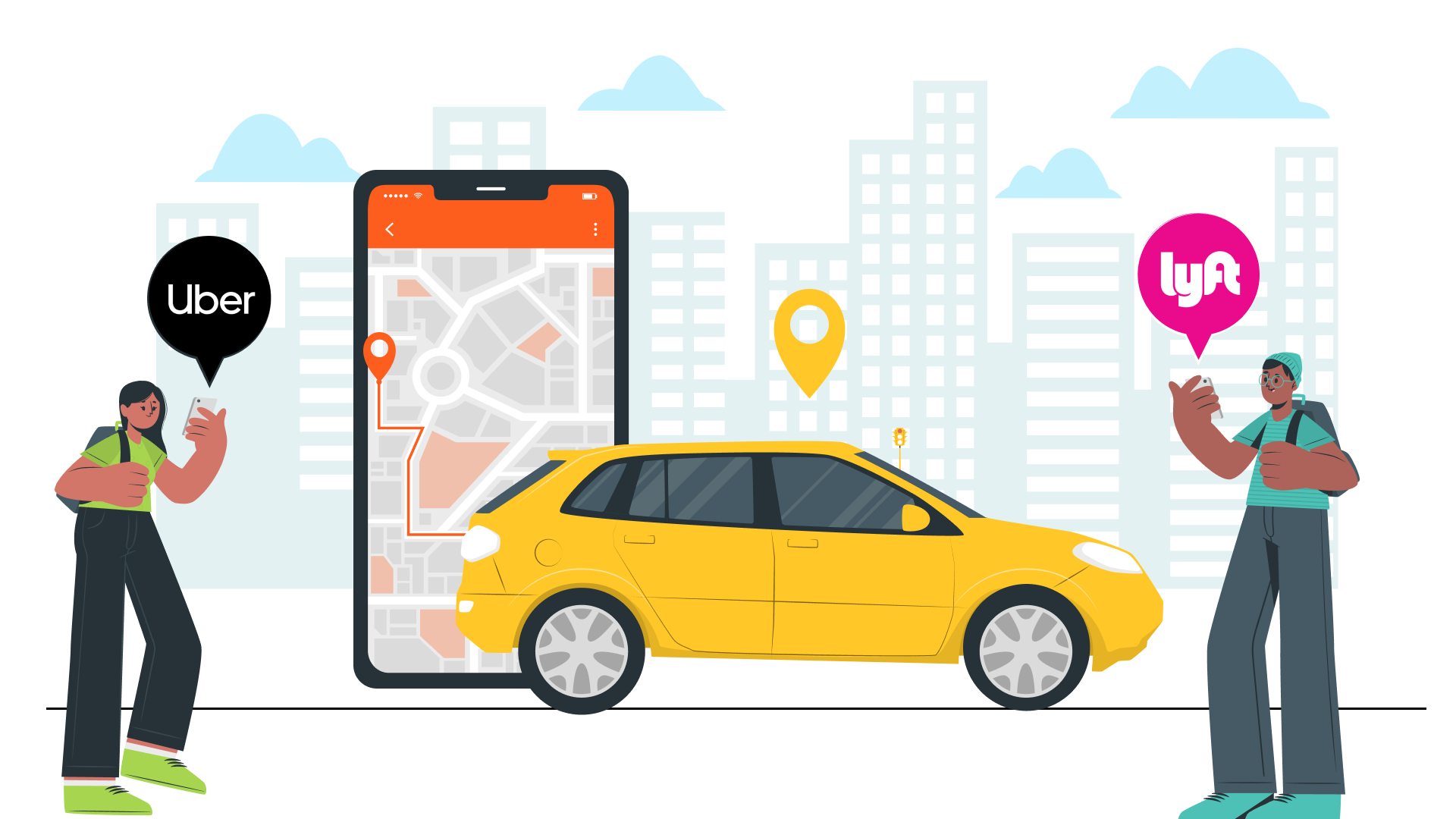 How to Create an App Like Uber and Lyft? : Cost, Features & More