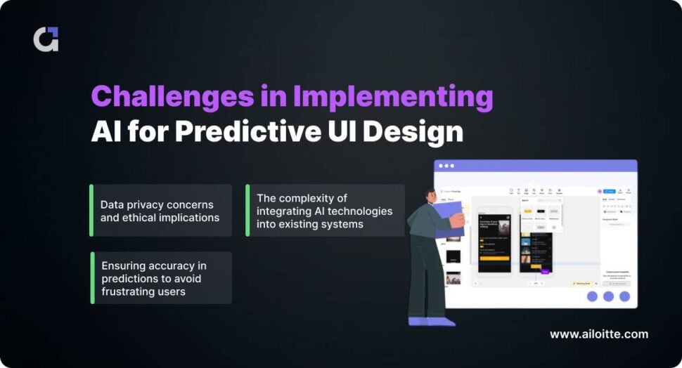 Challenges in Implementing AI for Predictive UI Design